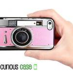 Iphone 5 Case - Retro Pink Camera Vintage Style..
