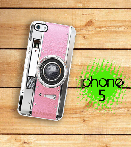 Iphone 5 Case - Retro Pink Camera Vintage Style Princess Pink